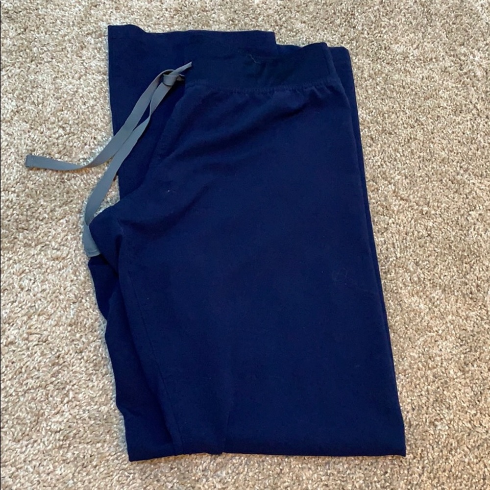 Navy figs scrub pants